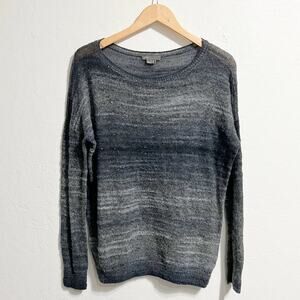 Vince Sweater Womens Small Gray Blue Ombre Lightweight Knit Sequins Holiday